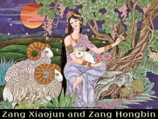 Women in art - Chinese painter (Zang)