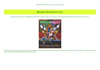 DOWNLOAD Monsters VS Unicorns Vol.1 [W.O.R.D]