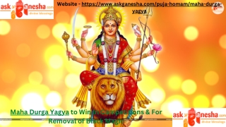Maha Durga Yagya to Win In Competitions and For Removal of Black Magic