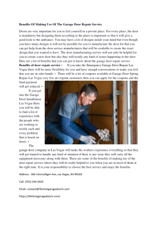 Best Garage Door Installation Las Vegas