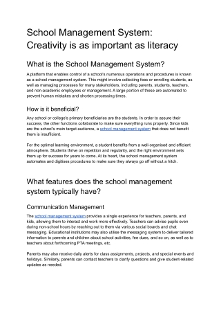 School Management System - EdneedTech