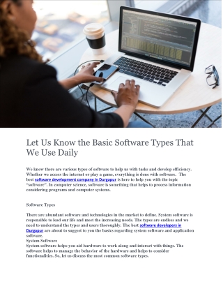 Software developers in Durgapur