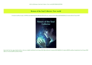 [R.E.A.D] Return of the Soul Collector New world [PDF EBOOK EPUB]