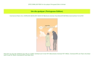 [PDF] DOWNLOAD READ Um dia qualquer (Portuguese Edition) Unlimited