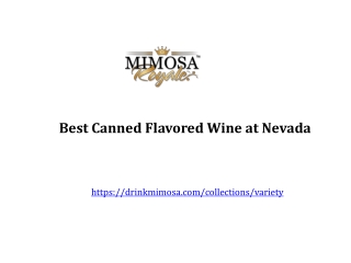 Best Canned Flavored Wine at Nevada