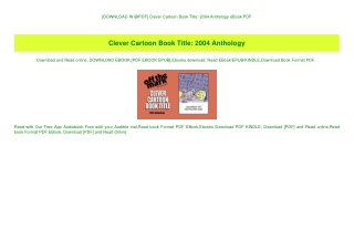 [DOWNLOAD IN @PDF] Clever Cartoon Book Title 2004 Anthology eBook PDF