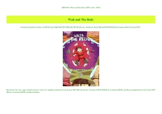 (EBOOK Walt and The Relic [PDF  mobi  ePub]