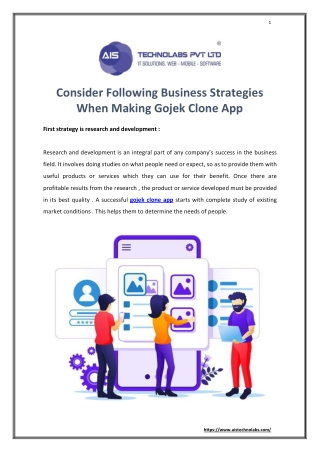 Consider Following Business Strategies When Making Gojek Clone App