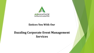 Corporate Event Management