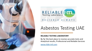 Asbestos Testing UAE