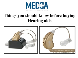 Things you should know before buying Hearing aids