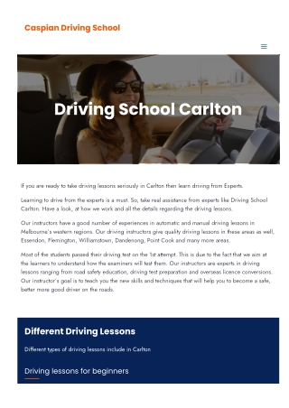 Driving School Carlton