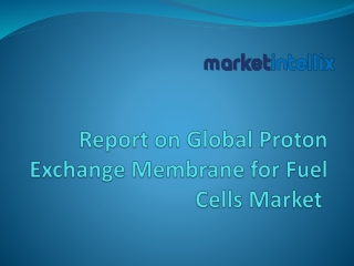 Our Latest Study Report on Global Proton Exchange Membrane Market | Market Intel