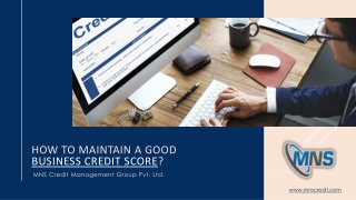 How to Maintain a Good Business Credit Score