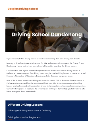 Driving School Dandenong