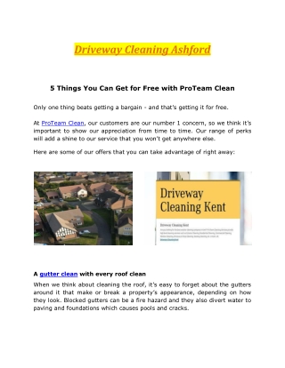 Driveway Cleaning Ashford