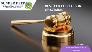 Start your legal journey with this BALLB Colleges in Ghaziabad