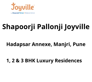 Shapoorji Pallonji Hadapsar Annexe Pune | E-Brochure