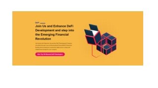 Join Us and Enhance DeFi Development and step into the Emerging Financial Revolu