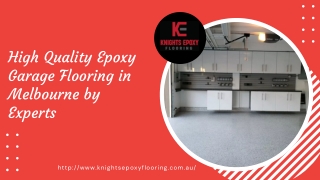 High Quality Epoxy Garage Flooring in Melbourne by Experts