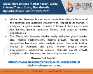 Global Nitrobenzene Market COVID-19 Impact and Global Analysis by Emergen Resear