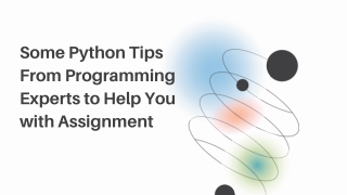 Some Python Tips From Programming Experts to Help You with Assignment