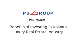 Benefits of Investing in Kolkata Luxury Real Estate Industry