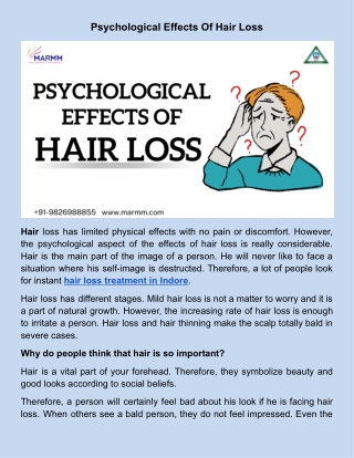 Psychological Effects Of Hair Loss .docx