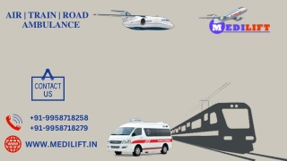 Use Medilift Air Ambulance in Patna and Ranchi with Unique ICU Support