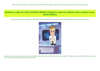 [READ PDF] Kindle Quaderno a righe A4 Ã‚Â®LA SCHIAVA ROSSA (Quaderni a righe A4 collezione Ã‚Â©La sc