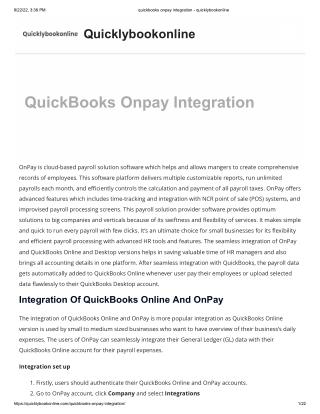 quickbooks onpay integration - quicklybookonline