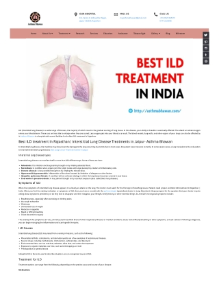 Best ILD treatment In Rajasthan