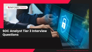 SOC Analyst Tier 3 Interview Questions