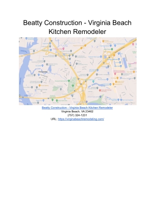 Beatty Construction - Virginia Beach Kitchen Remodeler