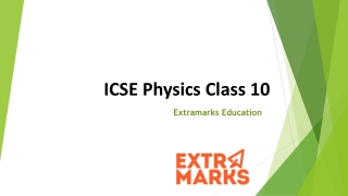 ICSE Syllabus Class 10 Physics