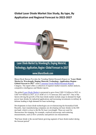 Global Laser Diode Market Research Report 2022-2027