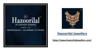 Hazoorilal