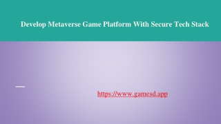 Metaverse Casino Games Development