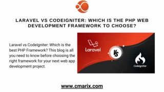Laravel vs CodeIgniter: Which is the PHP Web Development Framework to Choose?