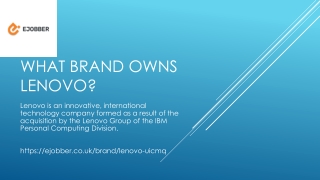 What brand owns Lenovo?