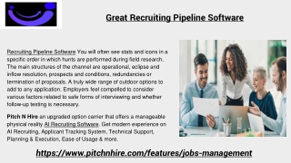 Great Recruiting Pipeline Software