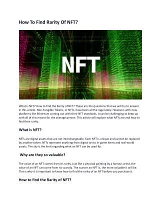 How To Find Rarity Of NFT.docx (1)