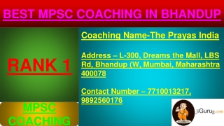 BEST MPSC COACHING IN BHANDUP