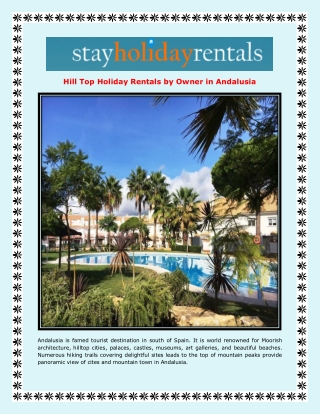 Hill Top Holiday Rentals by Owner in Andalusia