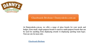 Glassboards Brisbane | Dannysdesks.com.au