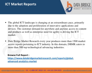 Global Advanced Analytics Market Analysis, Insight, & Scope for Expand to Latest