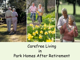 Carefree Living in Park homes