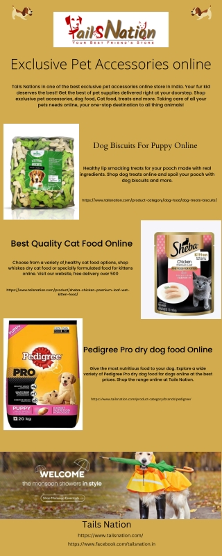 Exclusive Pet Accessories online | Tails Nation