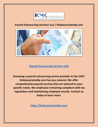 Payroll Outsourcing Services Usa | Kmkassociatesllp.com