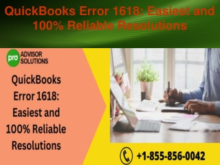 QuickBooks Error 1618 Easiest and 100% Reliable Resolutions